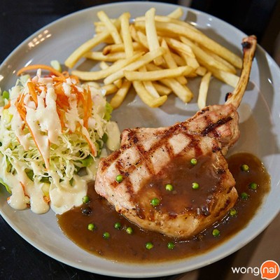 เมนูของร้าน T-Rex Steak House บิ๊กซี สามแยกปักธงชัย