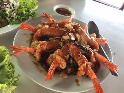 เมนูของร้าน สามช่องซีฟู้ด
