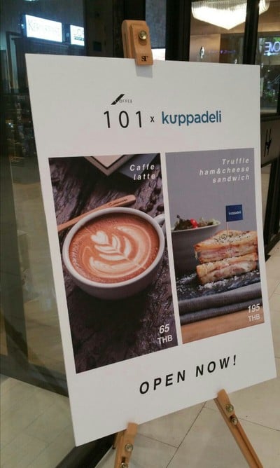 ป้ายราคาหรือสมุดเมนู