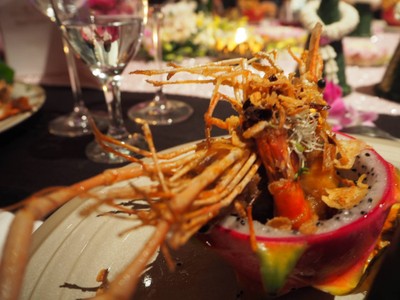 กุ้งแม่น้ำซอสมะขาม