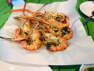กุ้งแม่น้ำเผา