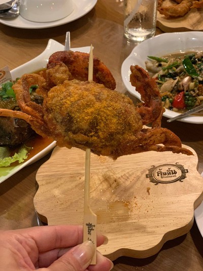 ปูนิ่มทอดกระเทียม