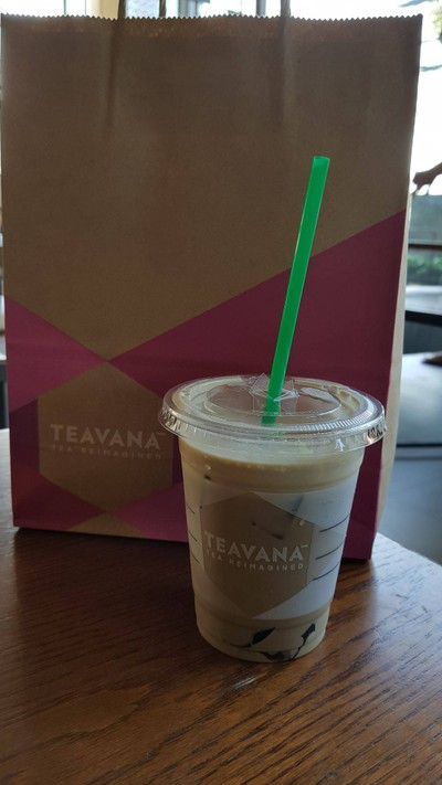 Teavana Ice Vanilla Black Tea Latte With Earl Grey Jelly