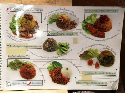 ป้ายราคาหรือสมุดเมนู