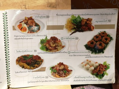 ป้ายราคาหรือสมุดเมนู