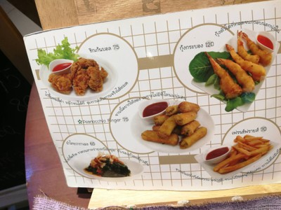 ป้ายราคาหรือสมุดเมนู