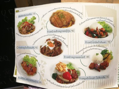 ป้ายราคาหรือสมุดเมนู