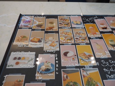 ป้ายราคาหรือสมุดเมนู