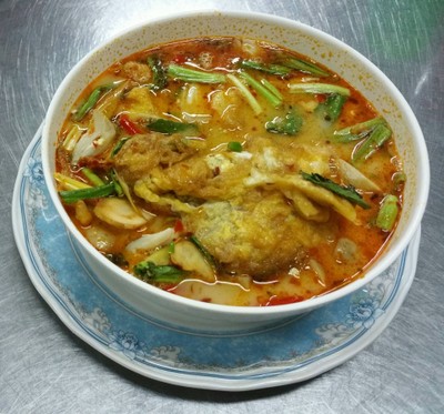 ต้มยำไข่เจียว