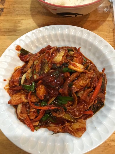 หมูผัดกิมจิ