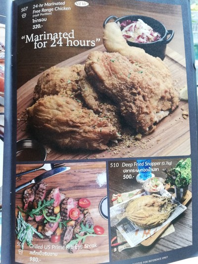 ป้ายราคาหรือสมุดเมนู