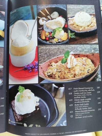 ป้ายราคาหรือสมุดเมนู