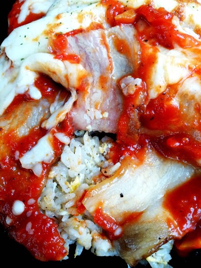 ข้าวอบหมูสามชั้น ราคา 280 บาท++