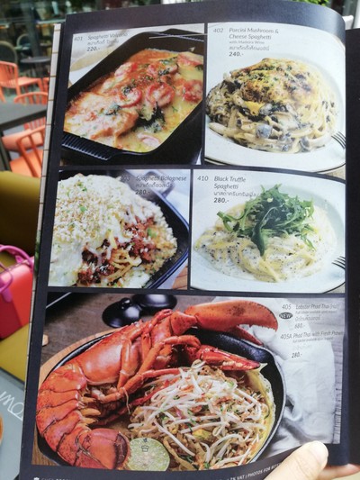 ป้ายราคาหรือสมุดเมนู