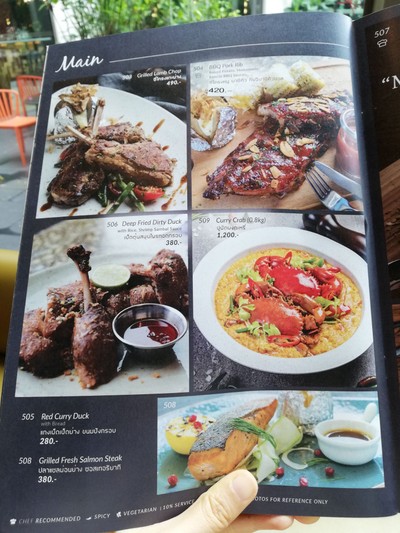 ป้ายราคาหรือสมุดเมนู