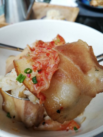 ข้าวหน้าหมูสามชั้น ซุปเป็ดตุ๋น ราคา 320 บาท++