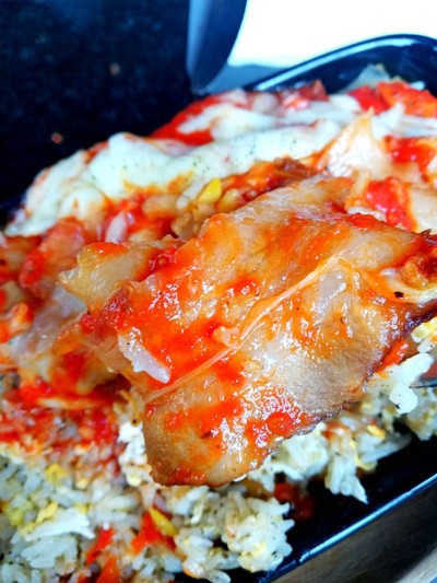 ข้าวอบหมูสามชั้น ราคา 280 บาท++