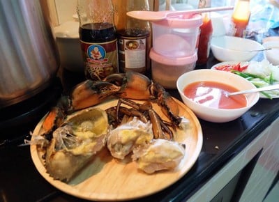 วิธีทำ Chilli Crab (ปูผัดซอสพริก)