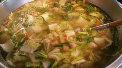 แกงจืดผักรวมหมูสับ