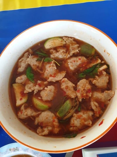 แกงป่าลูกชิ้นปลากราย