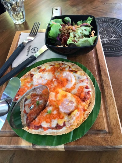 พิซซ่าหน้าไข่กุ้ง