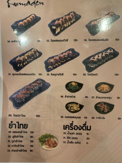ป้ายราคาหรือสมุดเมนู