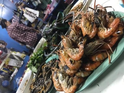 อาหารตอนทำเสร็จ