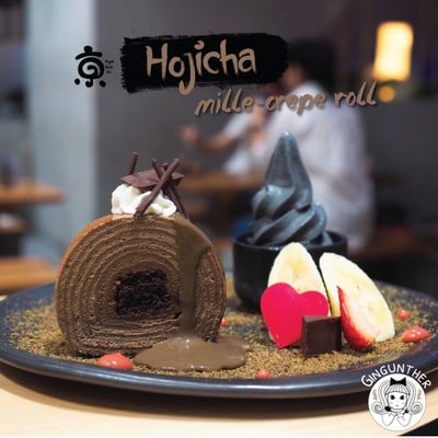 Hojicha Mille-Crepe Roll Set