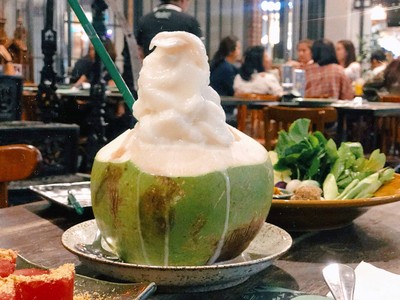 มะพร้าวน้ำหอมปั่น เขียวไข่กา