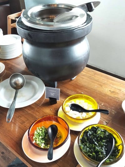 ซุปมิโสะร้อนๆ