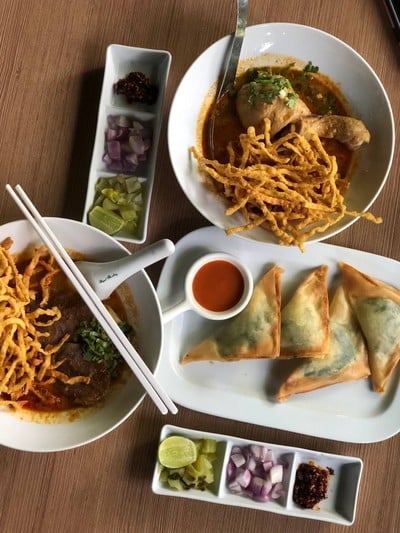 เมนูของร้าน ครัวคำหวาน สันผีเสื้อ