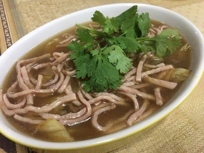 ผักกาดแก้วผัดซอสน้ำมันงา