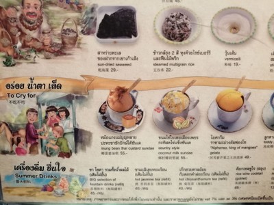 ป้ายราคาหรือสมุดเมนู