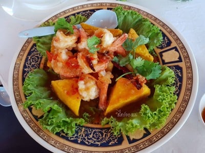 กุ้งทอด ซ้อสสามรส