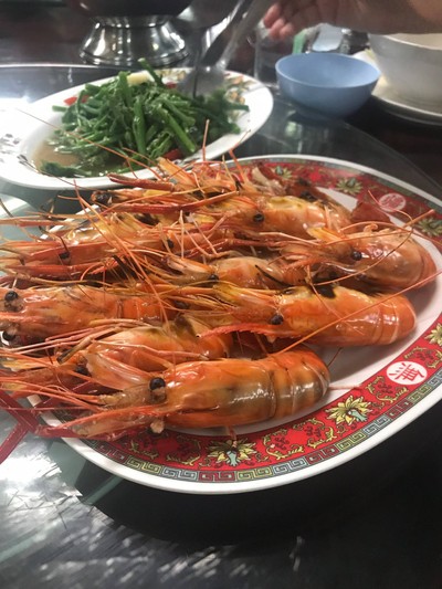กุ้งใหญ่เผา