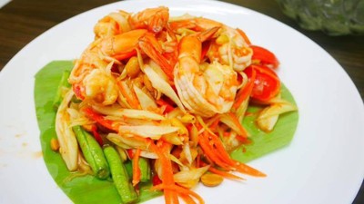 ตำปลาร้ากุ้งสุก