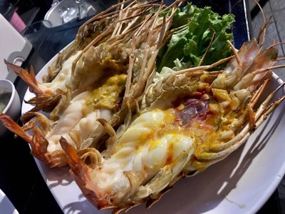 กุ้งแม่น้ำเผา