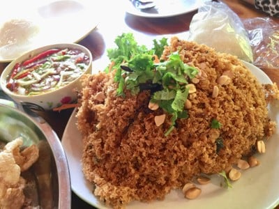 เมนูของร้าน ส้มตำบ้านปู