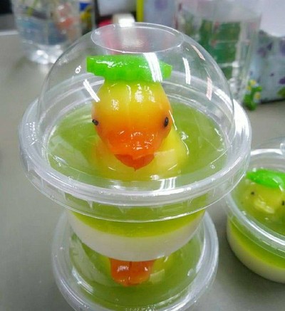 วุ้นกะทิมะพร้าวอ่อน ใบเตย เป็ดน้อย