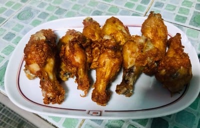ปีกไก่ทอดหมักน้ำปลา