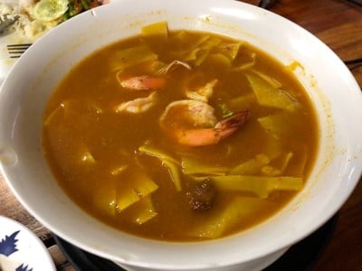แกงเหลืองหน่อไม้กุ้ง