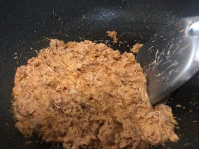 วิธีทำ น้ำยากะทิ สูตรใช้ทูน่ากระป๋อง 