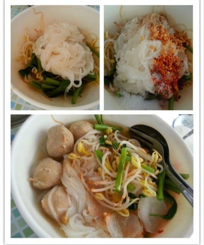 วิธีทำ ก๋วยเตี๋ยวเส้นเล็กลูกชิ้น