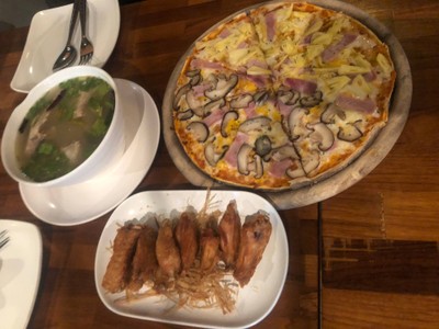 พิซซ่าแฮมเห็ด