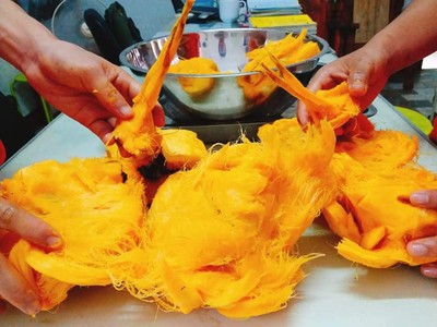 วิธีทำ #วิธียีลูกตาลสุก_ไว้ทำขนมอร่อยๆทาน😊