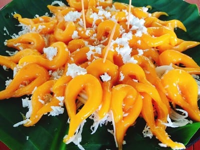 #ขนมไข่ปลา_ขนมไทยที่หากินยาก
