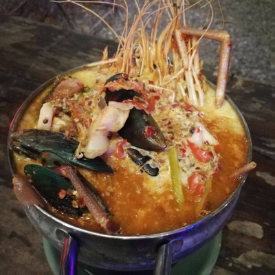 ไข่ตุ๋นต้มยำทะเล