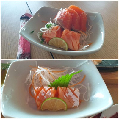 ท้องปลาแซลม่อนซาซิมิ