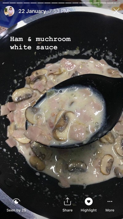 Ham White Sauce