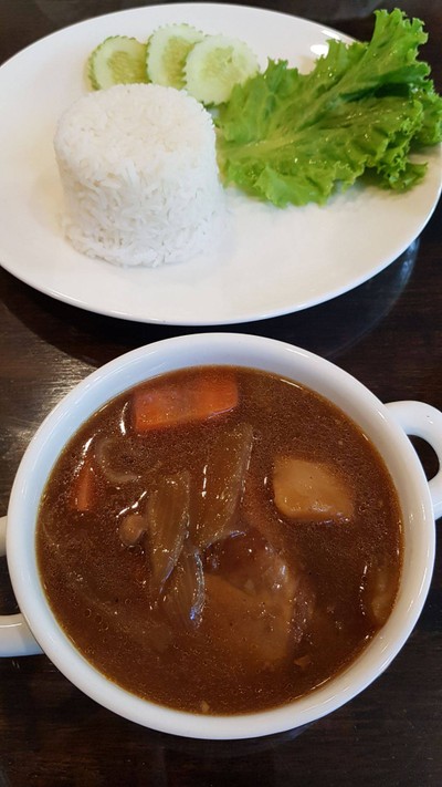 ข้าวสตูไก่อบซอสเกาหลี